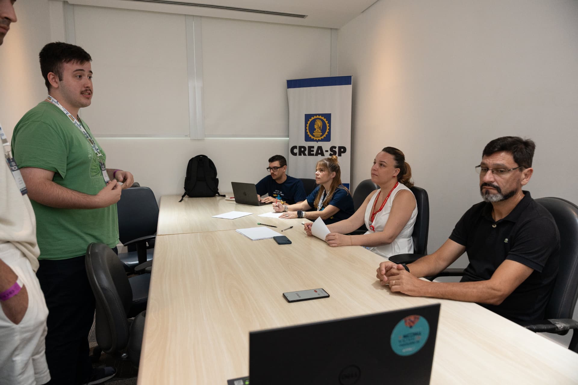 Pitch de uma equipe para a banca avaliadora