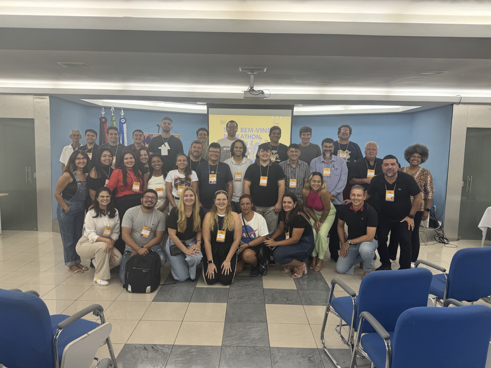 Participantes durante uma maratona de inovação da Voa