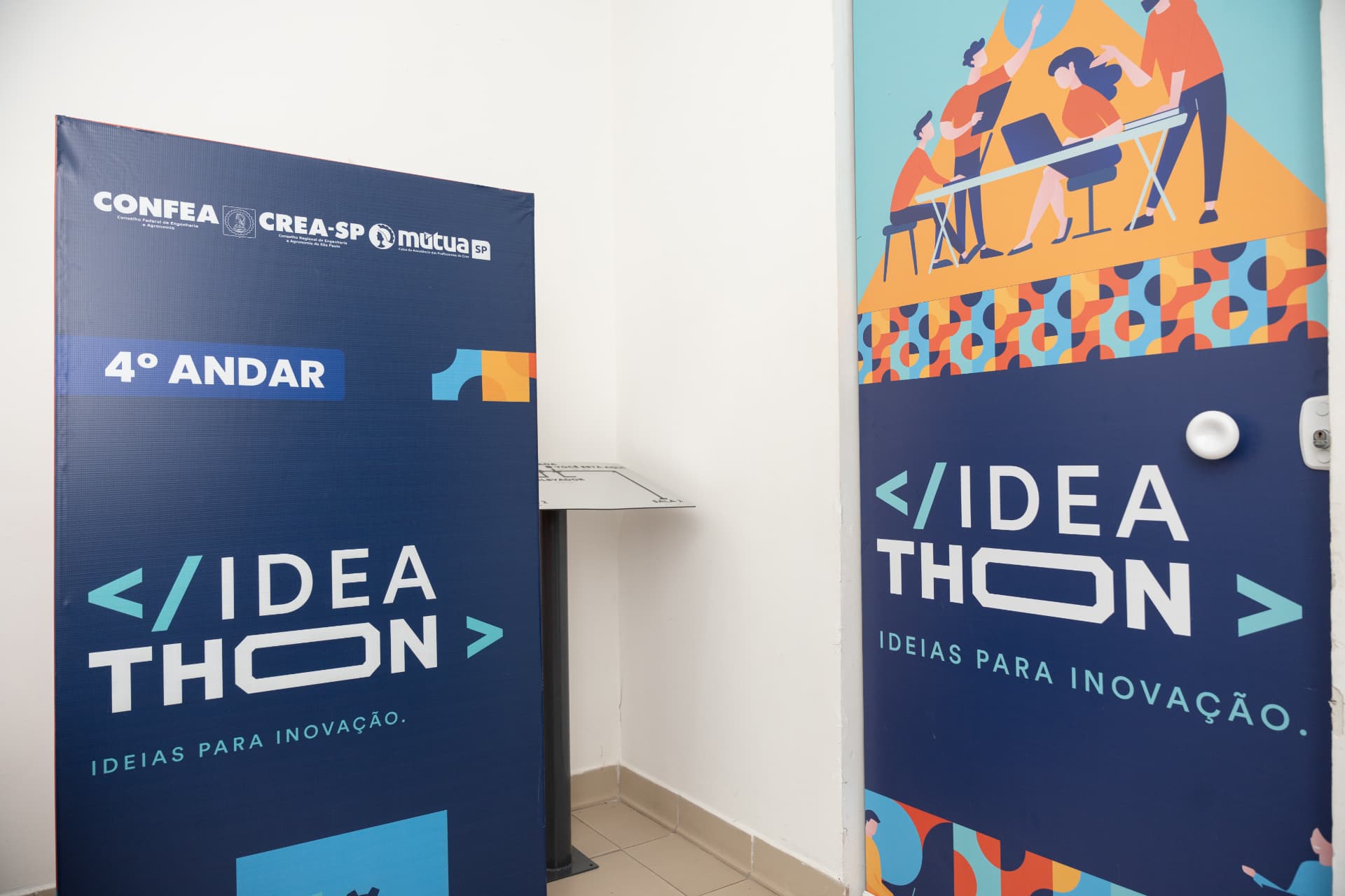 Banners do Ideathon — ideias para inovação